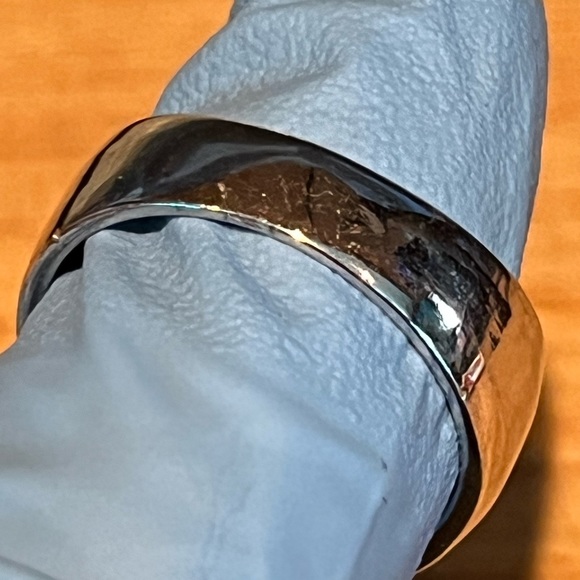 2.06 Ct Vvs1` Round White Ice Moissanite Octagon Men's Ring - Picture 6 of 14